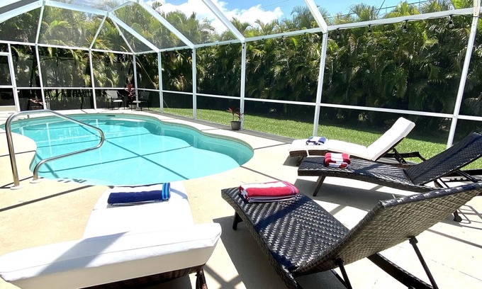 Cape Coral House | Twin Palms - Heated & Private Pool, 2 King Beds, Game Room, Coffee, Fast Wi-Fi