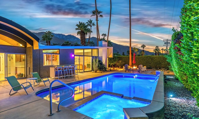 Twin Palms House | Twin Palms Midcentury - Luxury Desert Escape: Stunning Views & Resort-Style Amenities