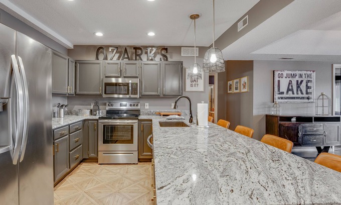 Lake Ozark Condo | Two Master Suites with Lake View