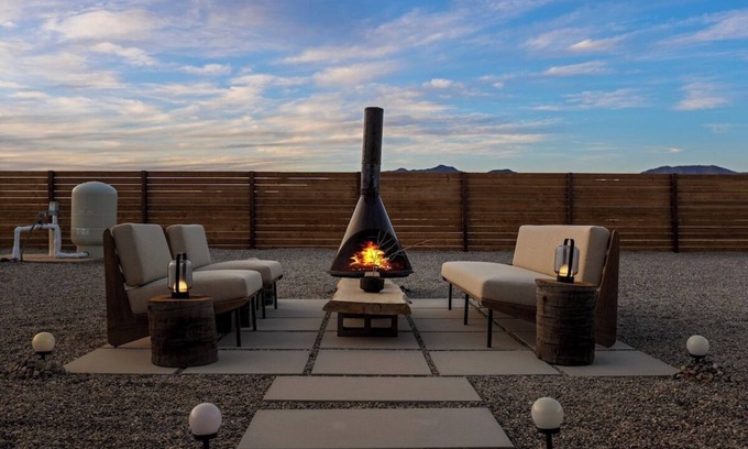 Wonder Valley House | Umbra Acres|Views|29Palms|Daybed Hammock|Fire Pit