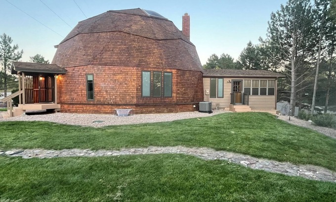 Pierre House | Unique Dome Escape with Missouri River Views, Spacious 3 BR with Rec Room