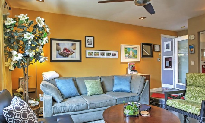 Sutter Villa | Unique Long Beach House with Patio, Grill and Balcony