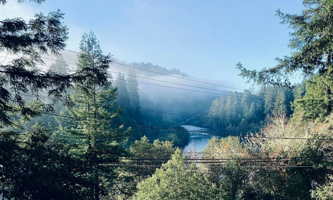 Monte Rio House | Updated home with river view, private hot tub & gas grill - dog-friendly