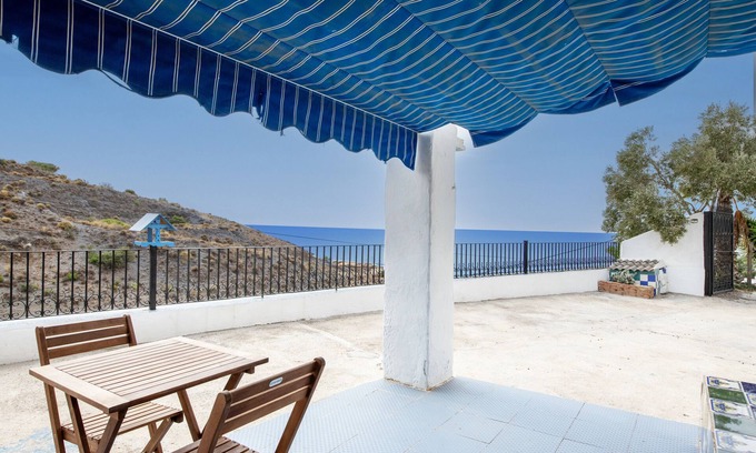 Sorvilan House | Vacation Home "Lathe Biosas" with Sea View, 2 Private Terraces & Wi-Fi