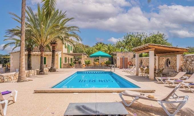 Sencelles House | Vacation Home "Son Real" with Mountain View, Pool, Wi-Fi, Terrace & Garden