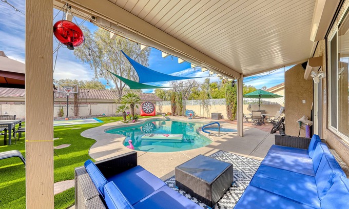 Silverado Ranch House | Vegas Oasis Pool/Spa, Pool Table, & Game Room: Mins to LV STRIP ⭐️⭐️⭐️⭐️⭐️