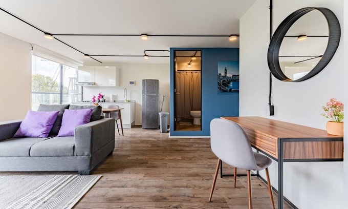 Xochimilco Apartment | VH | Fancy Apt 2 BR | Wifi + Gym and Rooftop | 282