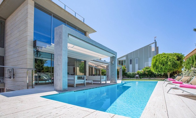 Son Veri Nou Villa | VILLA AGUSMAR - Modern beach house with small gym, leisure area, private pool and partial