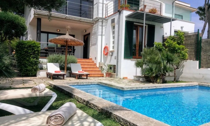 Son Baulo Villa | Villa 'Baulo Pleta' with Private Pool, Wi-Fi and Air Conditioning