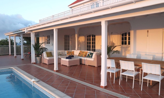 Gustavia Villa | Villa LES GAILLACS in Saint Barth an incredible view