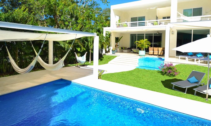 Playacar Fase II Villa | Villa Mariposa, private pool, Jacuzzi & hot tub