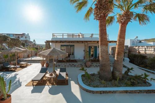 Ftelia Villa | Villa Palm- SeaView-Hot Tub-200m from Ftelia beach