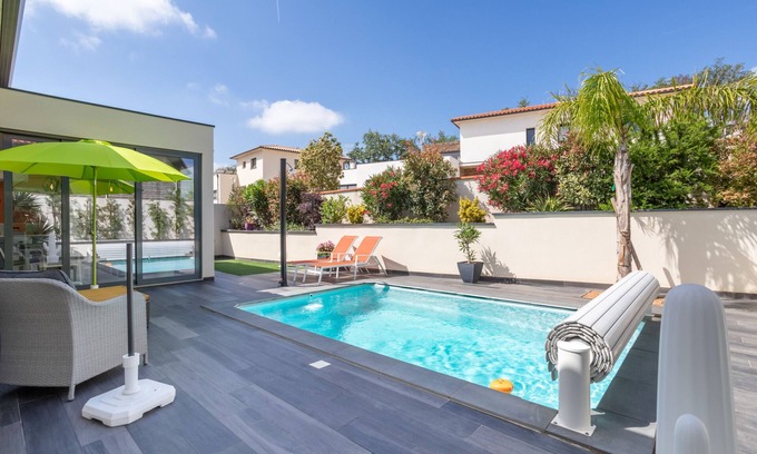 Banyuls-dels-Aspres Villa | Villa 'Proche Mer Et Montagne' with Private Pool, Wi-Fi and Air Conditioning - Banyuls dels Aspres