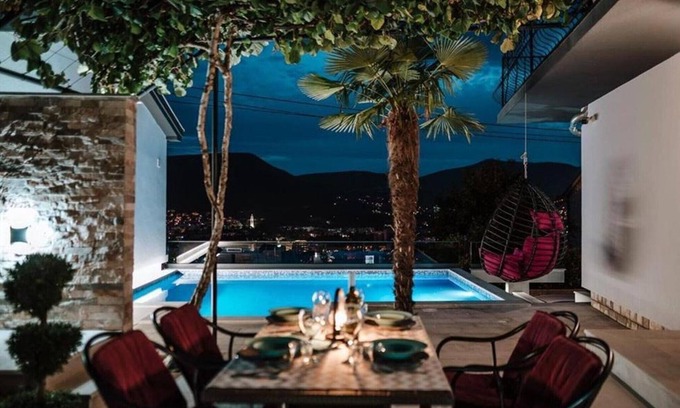 Mostar Villa | Villa View Mostar with Jacuzzi & Seasonal Heated Pool