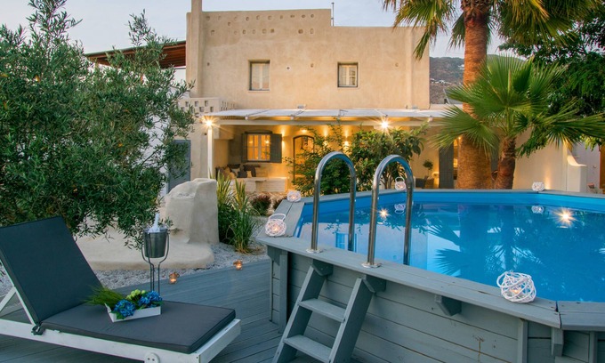Naxos Town Villa | Villa with private pool, 90m² and 320m² garden-patio