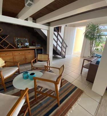 Caieira House | Vista dos sonhos na beira do mar de Angra com pier