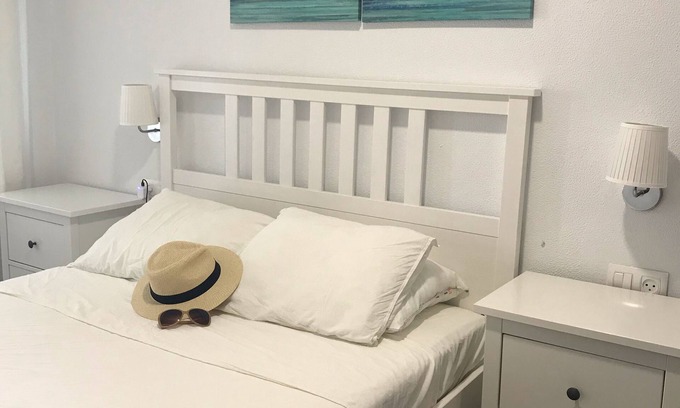 Los Gallos-Cerromolino Apartment | Walk to beach & restaurants. Safe fenced pool.