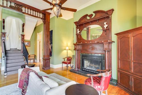 Jeanerette House | Walk to Parks and Cafes Historic Home with Fireplace