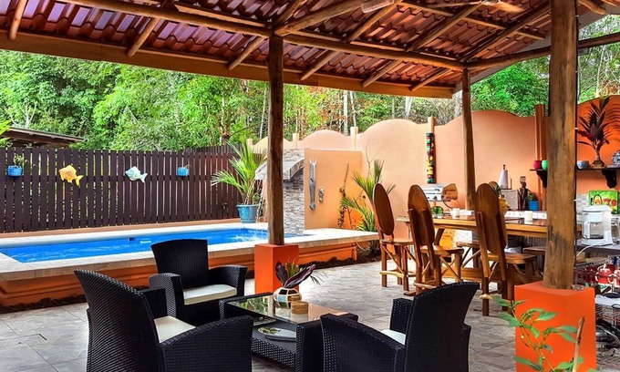Bejuco Villa | Walk to the Beach From your 2+ Bdrm Villa With Private Pool and outdoor Rancho!