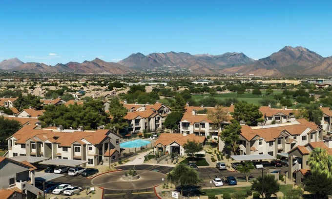 North Scottsdale Apartment | Walk to TPC: 2BR w/Pool, Hot Tub & Sports Courts!
