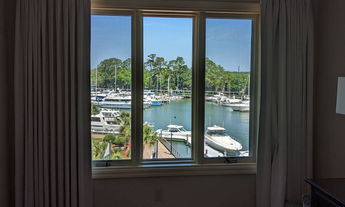 Shelter Cove Condo | Water front top floor condo - no car required for fun!