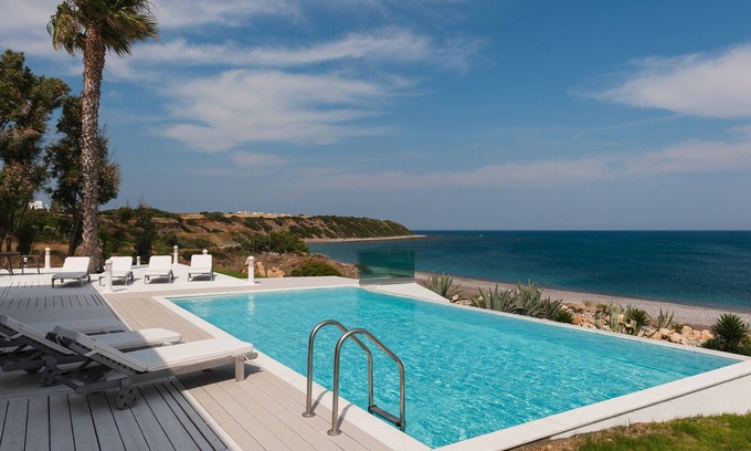South Rhodes Villa | Waterfront 7 bedroom Private Villa with pool!