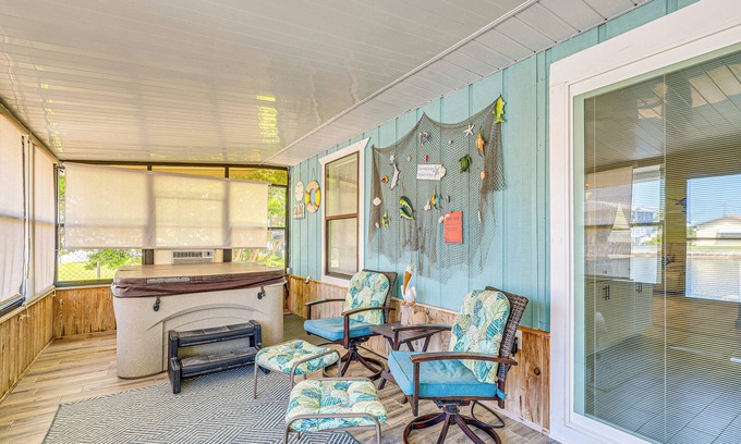 Spring Hill Cottage | Waterfront Hernando Beach Home w/Dock & Hot Tub!