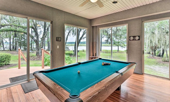 Okatie House | Waterfront Home with Shared Dock on Okatie River