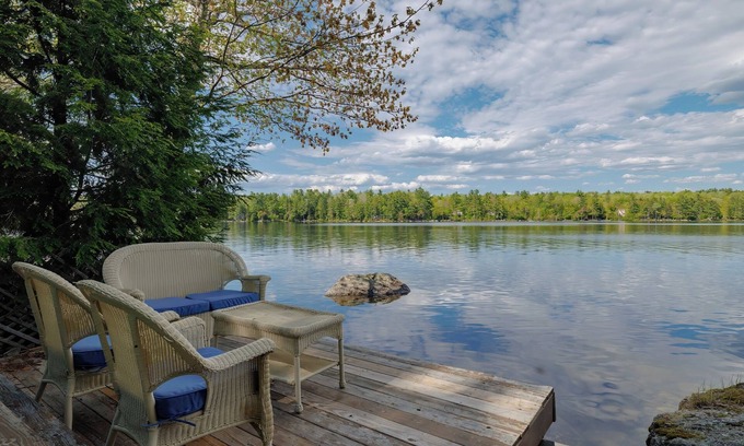 Otis House | Waterfront in the Maine Woods - King beds, A/C, 30 miles to Acadia & Bar Harbor.