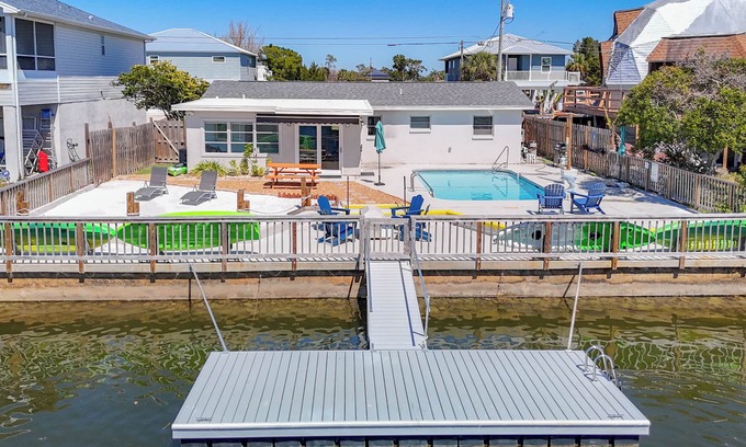 Spring Hill House | Waterfront Luxury Private Beach Heated Pool Dock Kayaks