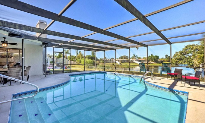 Regency Park House | Waterfront Port Richey House w/Heated Pool!