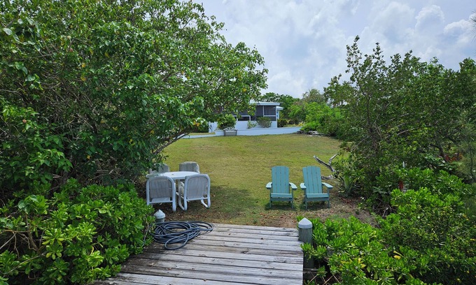 Green Turtle Cay House | Waterfront Villa on White Sound, Private Dock, Beach, Swimming Pool, Pickle Ball