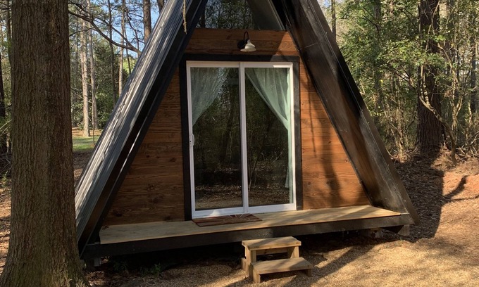 Farmington Cabin | Welcome to our tiny A-frame cabin.