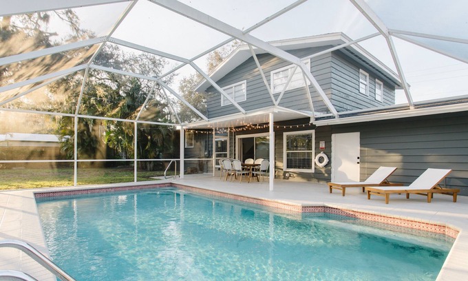 Bellevue Terrace House | Welcome To Shoreline: 4BR, Heated Pool, 7miles to Gulf Beaches, Sleeps10