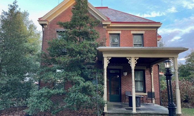 McClellandtown House | Welcome to Watson's Woodland Manor-a charming 1825 historic home nestled in the heart of Deer Creek Winery. This spacious retreat sleeps up to 12 guests, making it perfect for families, friend groups, wedding parties, or reunions. 3 bedroo