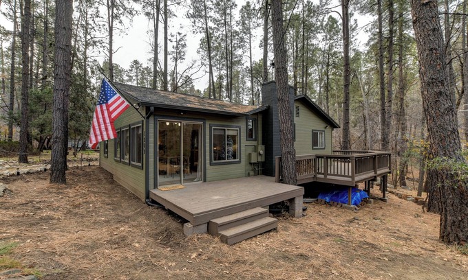 Groom Creek Cabin | Welcome to your serene forest getaway!