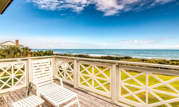 Debordieu Colony Villa | Well-appointed Oceanfront Villa with Elevator, wifi and decorated in a French country style