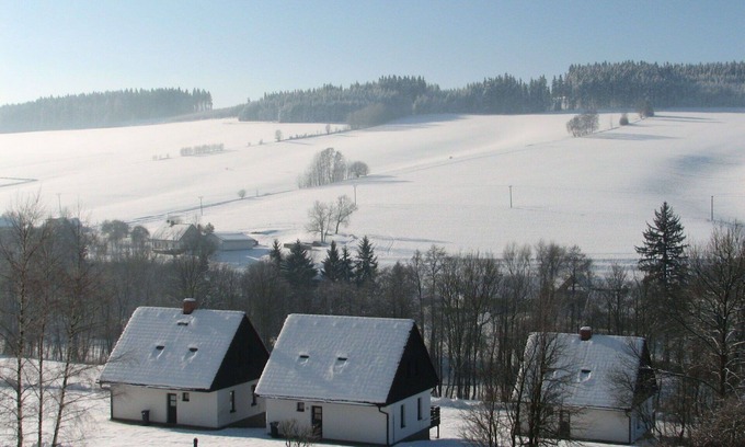 Starkov House | Wonderful private villa for 8 guests with WIFI, pool, TV, patio, pets allowed and panoramic view