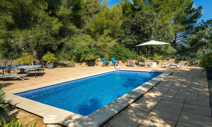 Urbanitzacio Es Verger House | Wonderful private villa for 8 guests with private pool, WIFI, A/C, TV, patio and panoramic view