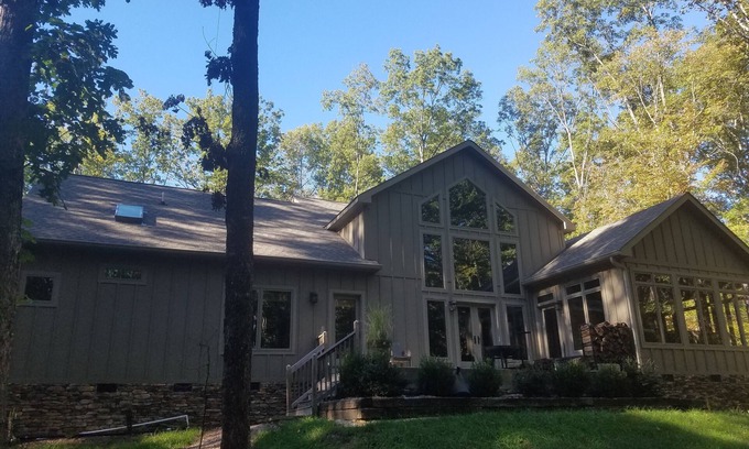 Clifftops House | Wooded getaway in park-like, gated community w/pool, beach and recreation area!