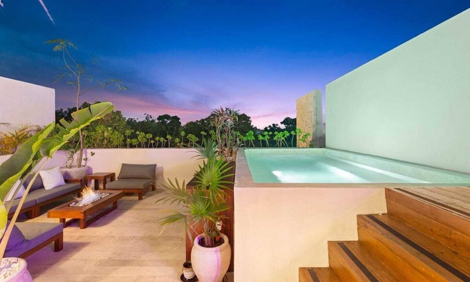 Zama Condo | Your oasis awaits at our luxury penthouse-100% private rooftop with plunge pool, stunning views and 2 additional shared pools on the ground floor. FREE extras, backup generator and water softener.