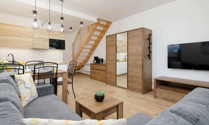 Miedzywodzie Apartment | Zielona 11 Międzywodzie | Two-storey Apartment Close to the Beach | Parking & Te