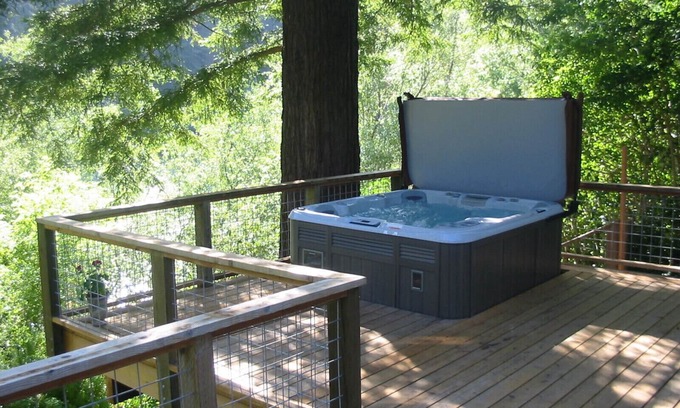 Guerneville House | Zin and Zen on the River - Hot Tub, Kayaks, Dock, Views!