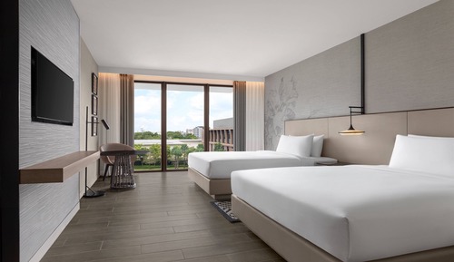 Deluxe Room, 2 Double Beds, Non Smoking, Balcony