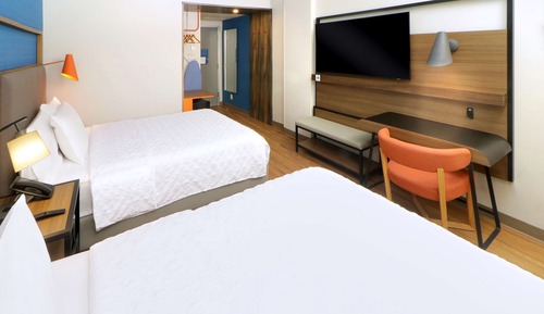 Room, 2 Double Beds (Walk In Shower)