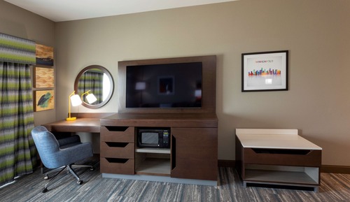 Room, 1 King Bed with Sofa bed, Refrigerator & Microwave