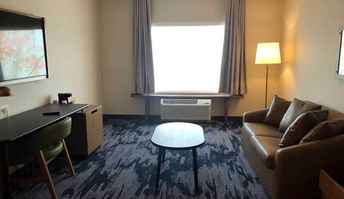 Suite, 1 King Bed with Sofa bed (Hearing Accessible)