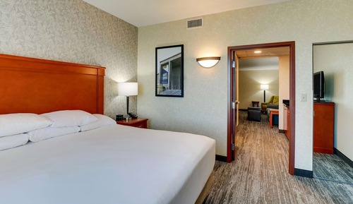 Suite, 1 King Bed with Sofa bed, Refrigerator & Microwave (Upper Floor)