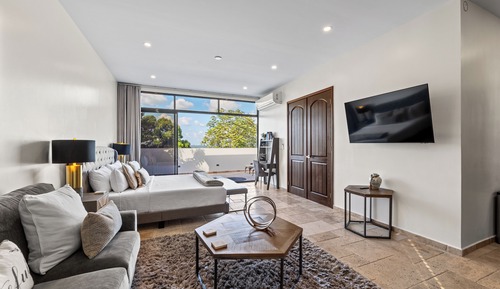 Deluxe Studio Suite, 1 King Bed, Mountain View