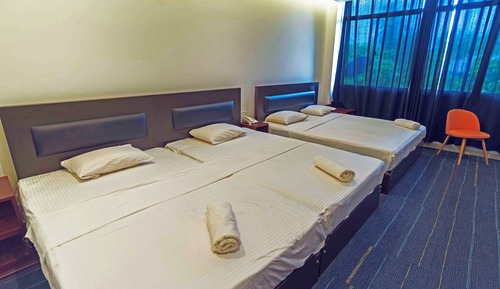 Family Double Room, Multiple Beds, City View